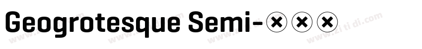 Geogrotesque Semi字体转换